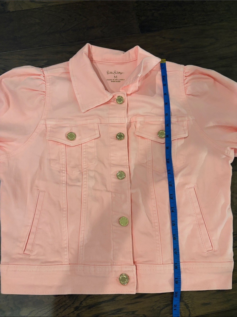 New With Tags Lilly Pulitzer Laylani Denim Jacket Sz M - Picture 5 of 8